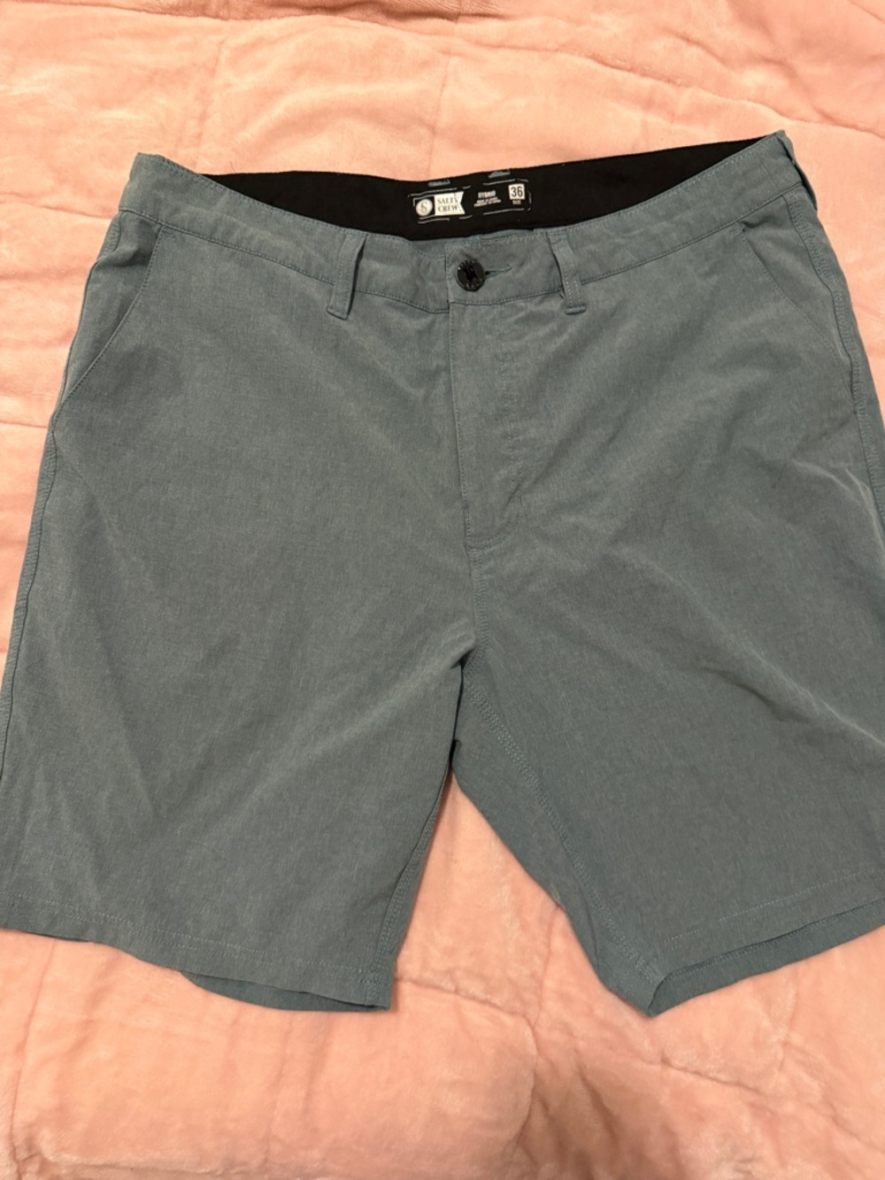 Salty crew seafoam blue hybrid shorts